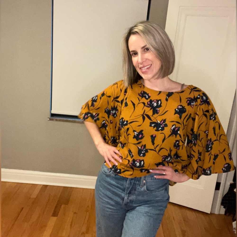 Super cute top from Anthroplogie. cottage core